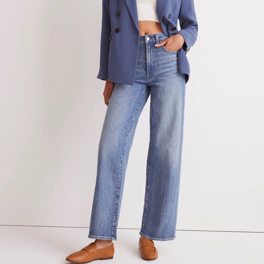 Madewell - Perfect Vintage Wide Leg Jean - Heathcote - 26 Regular